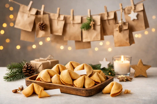 Adventskalender mit Glückskeksen gestalten