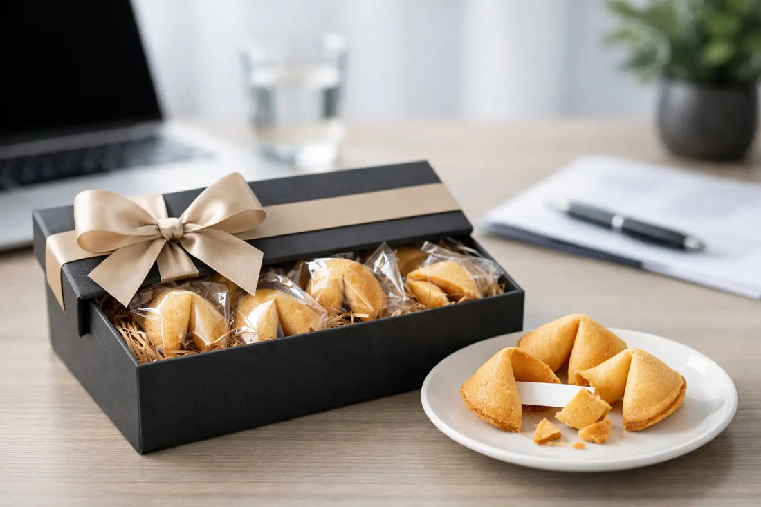 Kundengeschenk mit Glückskeksen als Beispiel