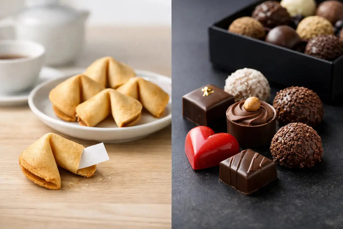 Glückskeks oder Praline verschenken?