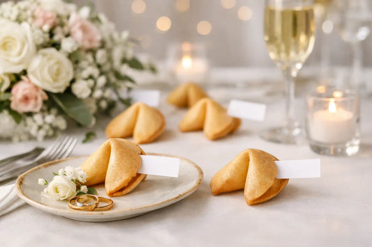 Tischkarten mal anders: Glückskekse zur Hochzeit