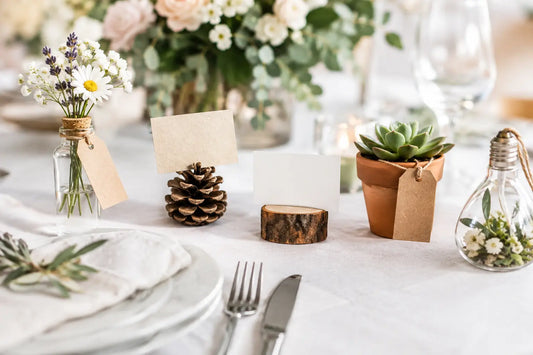 Kreative Tischkarten-Alternativen zur Hochzeit