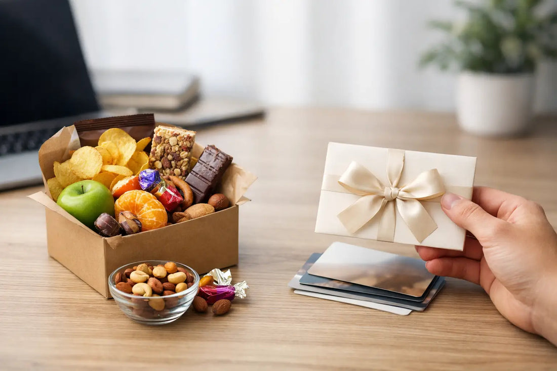 Mitarbeitergeschenk: Snack oder Gutschein?