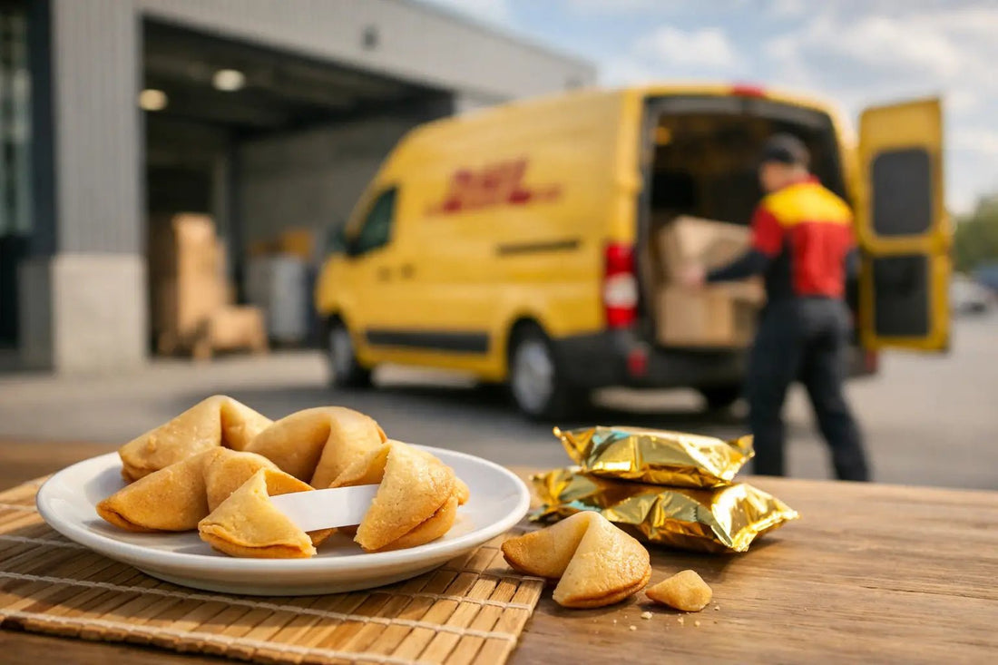 DHL Express Option für Glückskekse erklärt - Wunschkeks.de Glückskekse mit Wunschtext ab 1 Stück