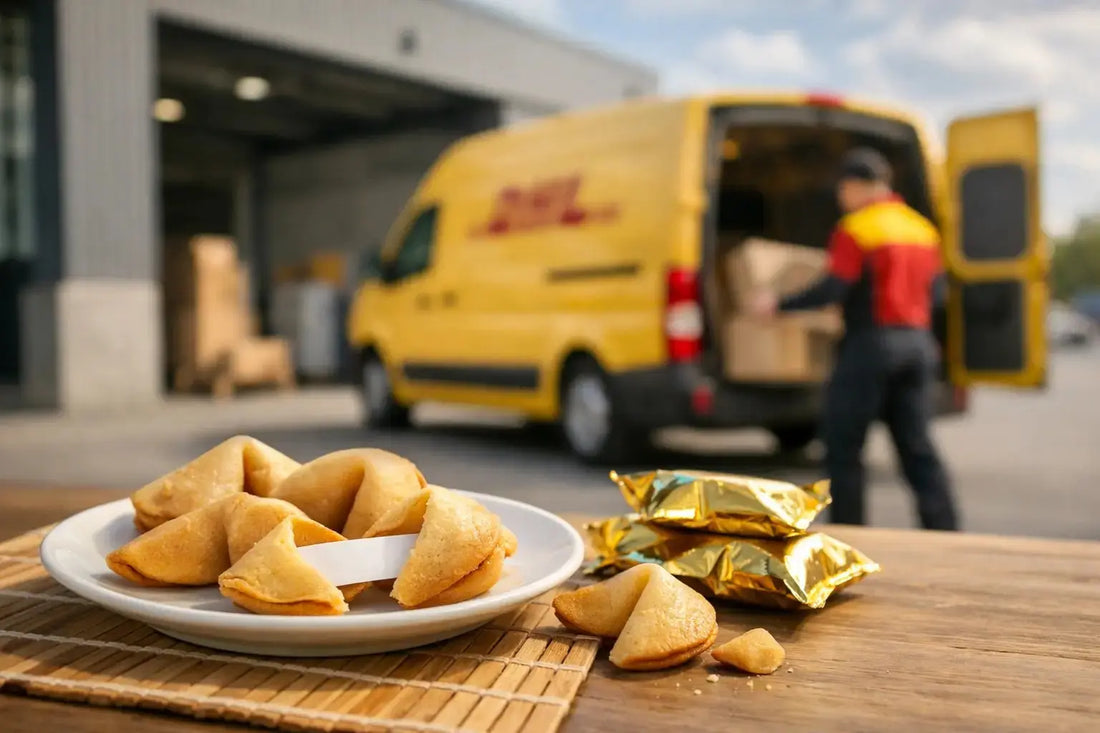 DHL Express Option für Glückskekse erklärt - Wunschkeks.de Glückskekse mit Wunschtext ab 1 Stück