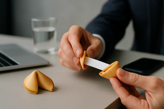Glückskeks mit Nachricht bestellen - so wirkt es - Wunschkeks.de Glückskekse mit Wunschtext ab 1 Stück