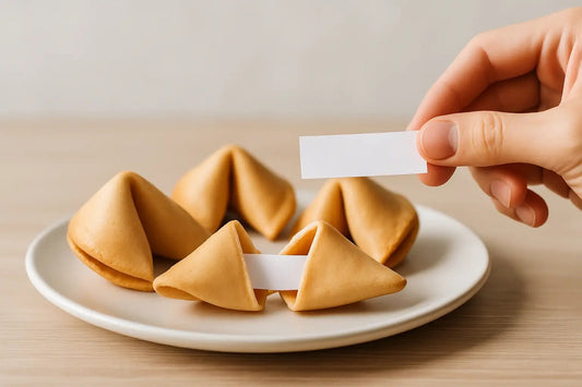 Glückskekse mit eigenem Spruch: So klappt’s - Wunschkeks.de Glückskekse mit Wunschtext ab 1 Stück