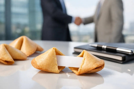 Glückskeks Vorlage für Firmenslogan nutzen - Wunschkeks.de Glückskekse mit Wunschtext ab 1 Stück