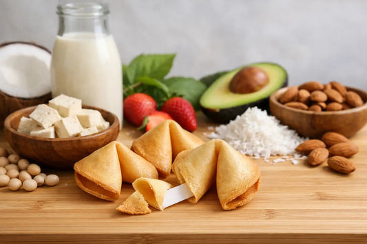 Sind Glückskekse vegan und laktosefrei? - Wunschkeks.de Glückskekse mit Wunschtext ab 1 Stück