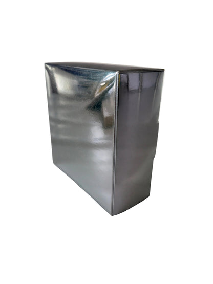 Silber Geschenkbox 12x12x5 cm