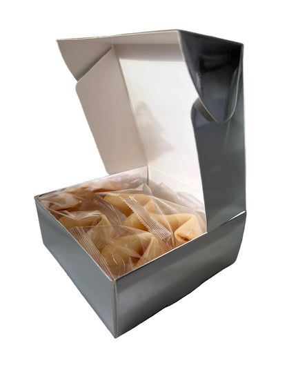 Silber Geschenkbox 12x12x5 cm