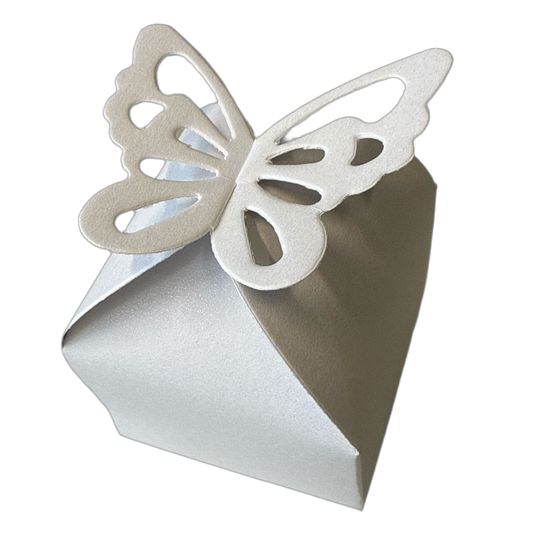 Schmetterlingsbox weiß