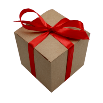 Geschenkbox braun - Wunschkeks.de Glückskekse mit Wunschtext ab 1 Stück