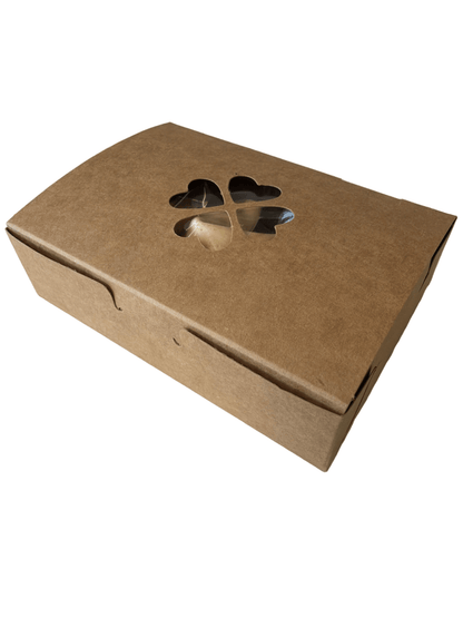 Geschenkbox Kleeblatt 13,5x9,5x3,7cm - Wunschkeks.de Glückskekse mit Wunschtext ab 1 Stück