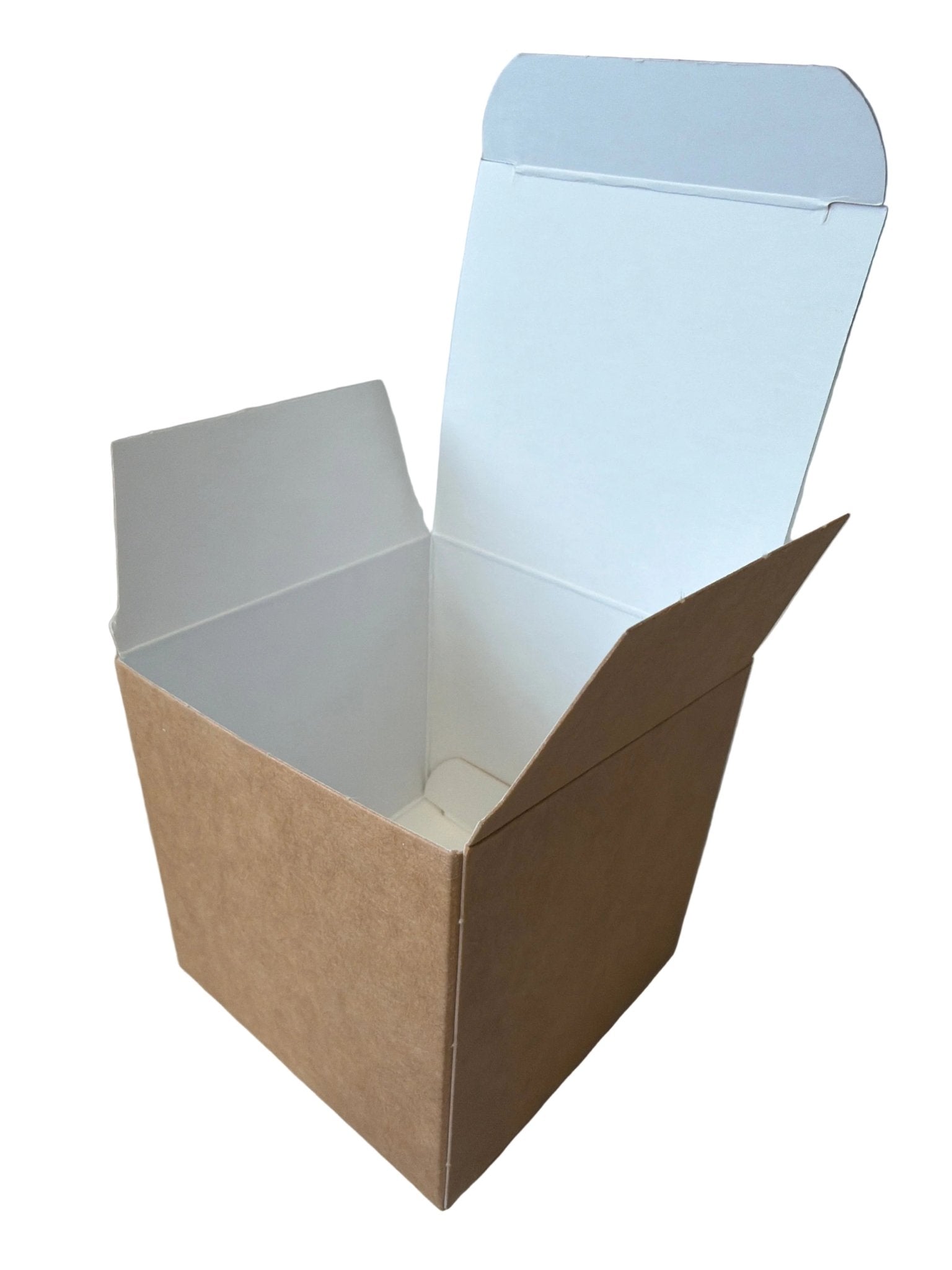 Geschenkbox quadratisch braun - Wunschkeks.de Glückskekse mit Wunschtext ab 1 Stück