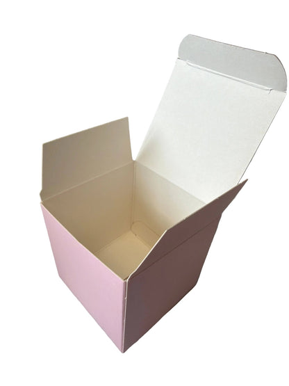 Geschenkbox quadratisch Rosa - Wunschkeks.de Glückskekse mit Wunschtext ab 1 Stück