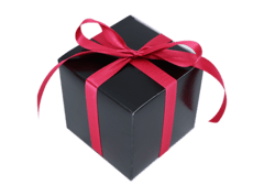 Geschenkbox schwarz - Wunschkeks.de Glückskekse mit Wunschtext ab 1 Stück