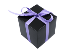 Geschenkbox schwarz - Wunschkeks.de Glückskekse mit Wunschtext ab 1 Stück