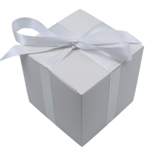 Geschenkbox weiß - Wunschkeks.de Glückskekse mit Wunschtext ab 1 Stück