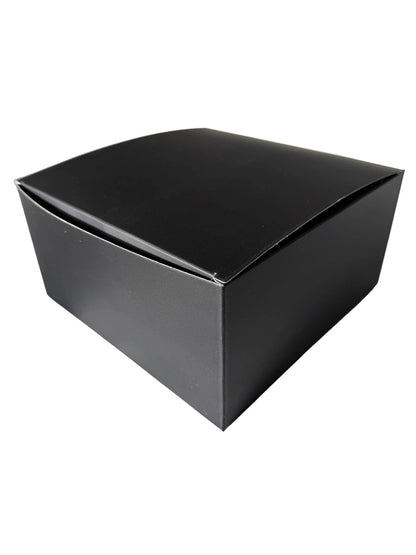 Große Schwarze Geschenkbox 20x20x10 cm - Wunschkeks.de Glückskekse mit Wunschtext ab 1 Stück