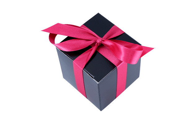 Mini Box schwarz - Wunschkeks.de Glückskekse mit Wunschtext ab 1 Stück