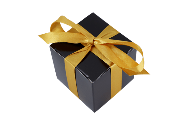 Mini Box schwarz - Wunschkeks.de Glückskekse mit Wunschtext ab 1 Stück