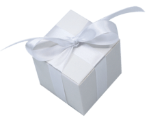 Mini Box weiß - Wunschkeks.de Glückskekse mit Wunschtext ab 1 Stück