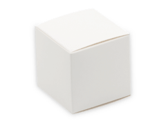 Mini Box weiß - Wunschkeks.de Glückskekse mit Wunschtext ab 1 Stück