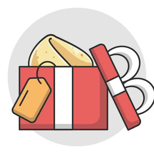 Pauschale verpacken, sortieren, Schleifen binden - Wunschkeks.de Glückskekse mit Wunschtext ab 1 Stück