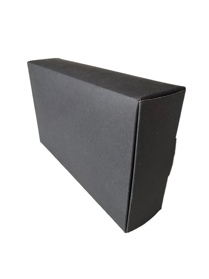 Schwarze Geschenkbox 19x11x4,5 cm - Wunschkeks.de Glückskekse mit Wunschtext ab 1 Stück