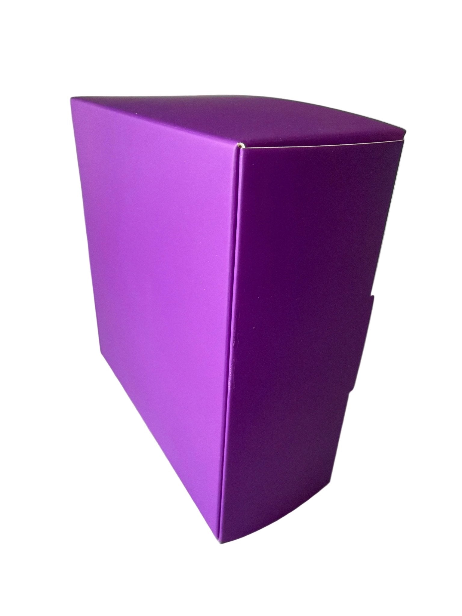Violette Geschenkbox 12x12x5 cm - Wunschkeks.de Glückskekse mit Wunschtext ab 1 Stück